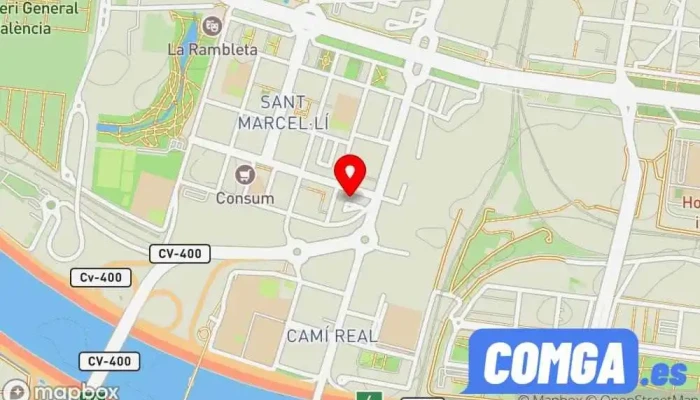 mapa de Puertas Jume Cerrajero en Valencia