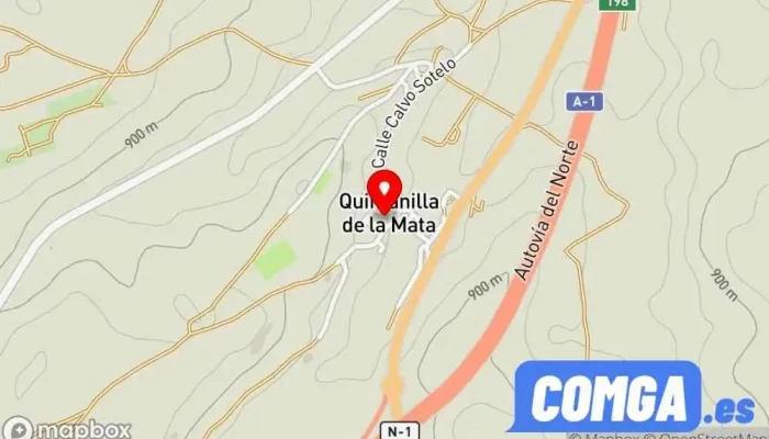 mapa de Quintanilla de la Mata  en Quintanilla de la Mata