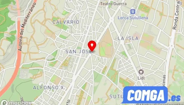 mapa de Segurilor Cerrajero en Lorca