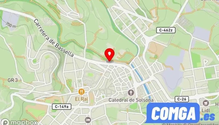 mapa de Serraller Solsona - Cerrajero 24h Solsona Cerrajero en Solsona