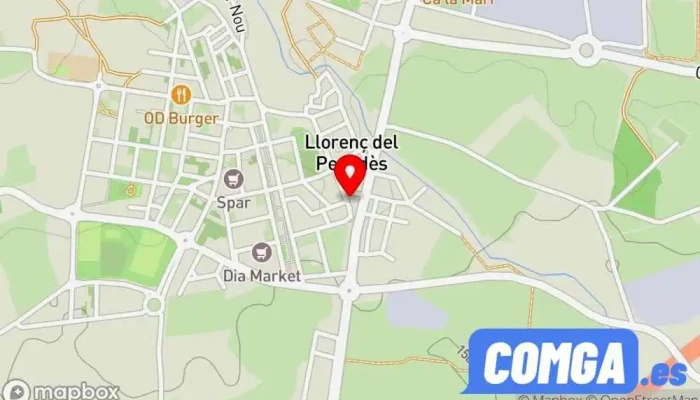 mapa de Serralleria Ferroart bosque Cerrajero en Llorenç del Penedès
