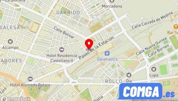 mapa de Servillave Cerrajero, Servicio de duplicación de llaves, Proveedor de buzones de correo, Tienda de cajas fuertes, Proveedor de sistemas de seguridad en Salamanca