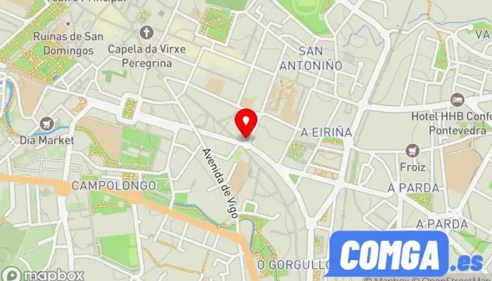 mapa de Sokes Pontevedra Cerrajero en Pontevedra