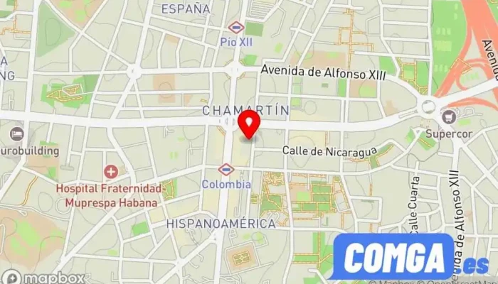 mapa de Su llave (JEYT, S.L.) Cerrajero, Proveedor de productos para cerrar, Proveedor de puertas para garaje, Servicio de duplicación de llaves, Tienda de cajas fuertes en Madrid