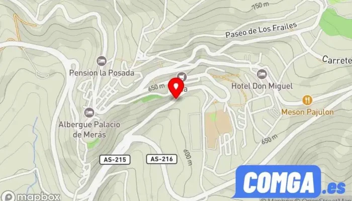 mapa de Tineo  en Tineo