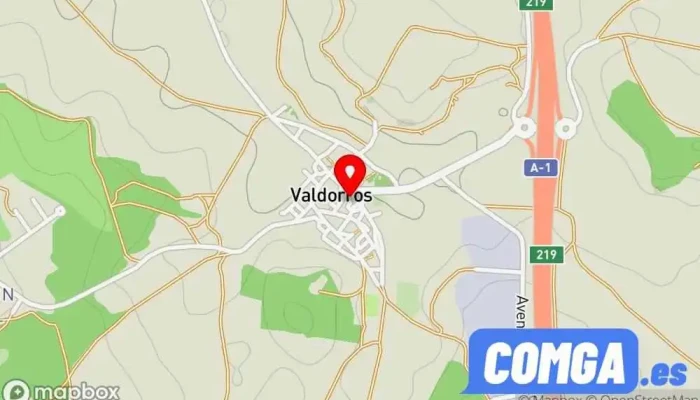 mapa de Valdorros  en Valdorros